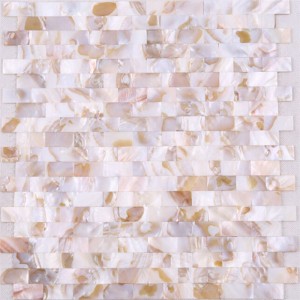 Telhas de mosaico naturais do Seashell Backsplash do preço de atacado para a parede