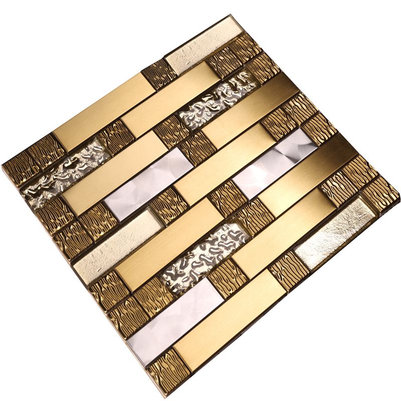 Mosaicos de Backsplash para venda Metal de ouro Metal mosaico