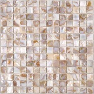 Telha de mosaico natural convexo shell para decoração de parede